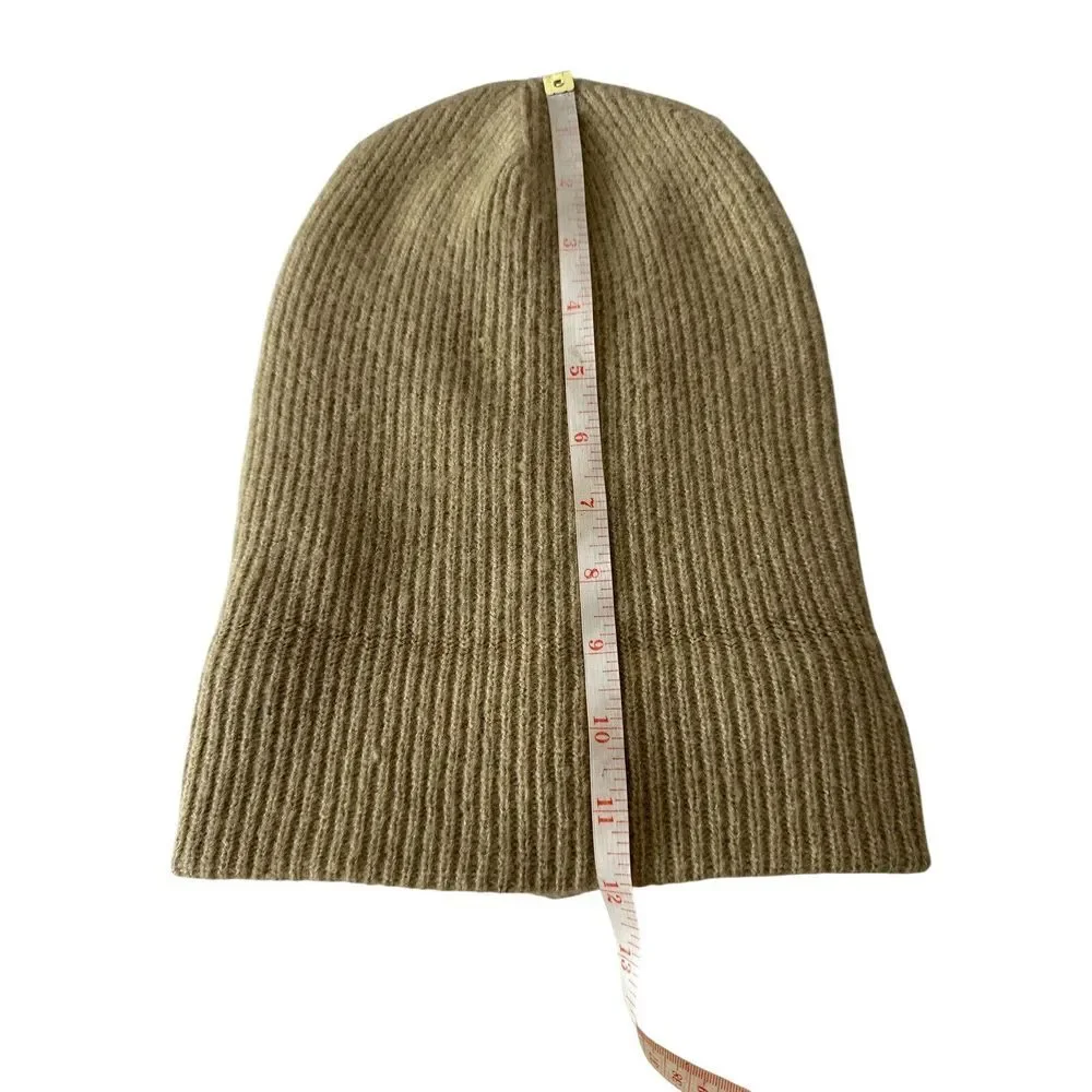 Anthropologie Maeve Beanie Hat One Size‎ Pink Beige Winter Warm Knit Skater